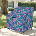 thumbnail image 6 of Renewold Outdoor Patio Chair Covers Lounge Deep Seat Covers Waterproof Funiture Covering for Swivel, Adirondack, Rocking Chairs, 29"W x 33"D x 36"H, Sea Turtle Violet Green Blue, 6 of 7