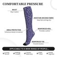 thumbnail image 2 of Sikiie Lavender Flowers 1 Pairs Compression Socks for Men and Women 15-20 mmHg Running Support Socks, 2 of 7