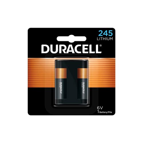 Duracell 245 6V Lithium Battery, 1 Count Pack, 245 6 Volt High Power