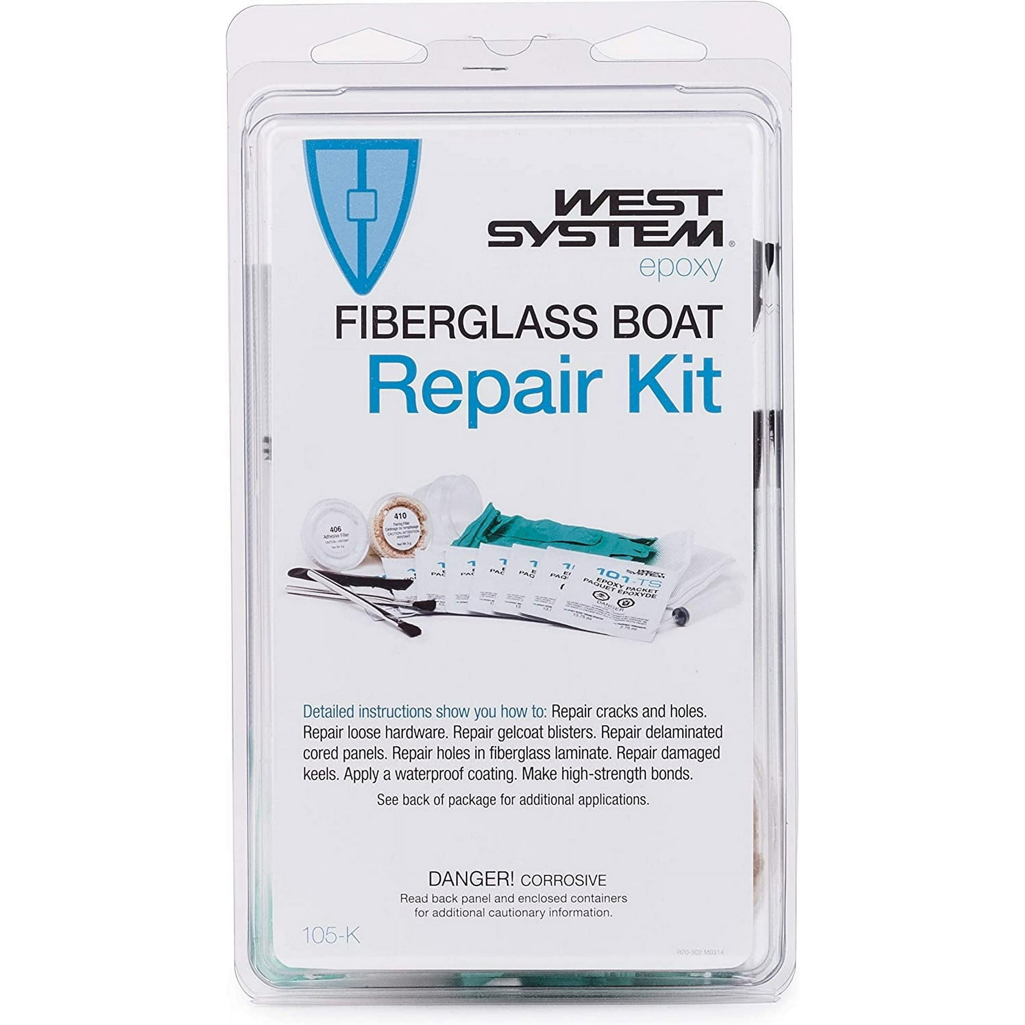 West System 105-K; Fiberglass Boat Repair Kit