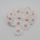 thumbnail image 2 of 1 yarda, 25 mm, aplique de margarita, encaje, flor, adorno de costura, artesanía para decoración de muñecas de vestir Rosado Baoblaze Ajuste del cordón de la flor, 2 of 8