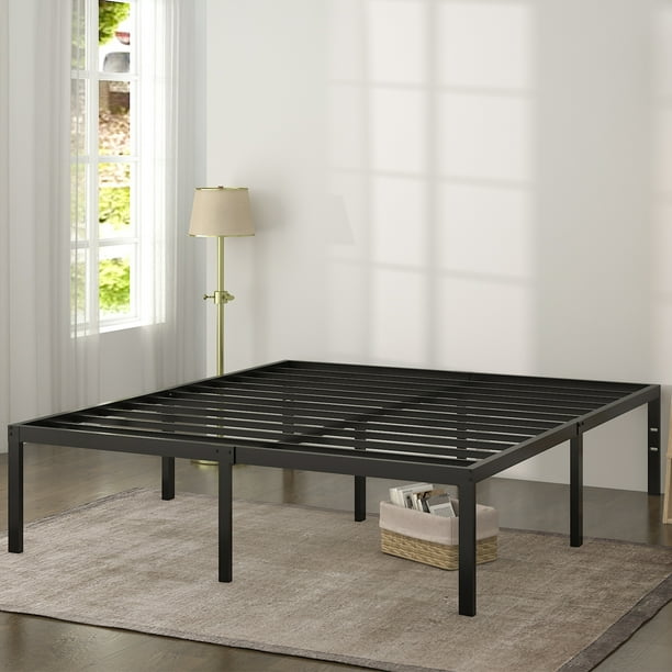Amolife Heavy Duty King Size Metal Platform Bed Frame with 16.5'' Large