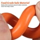 thumbnail image 5 of Anillo de juguete para morder para perros de caucho Natural y duradero, juguete para masticar y limpiar los dientes para mascotas (naranja), 5 of 6