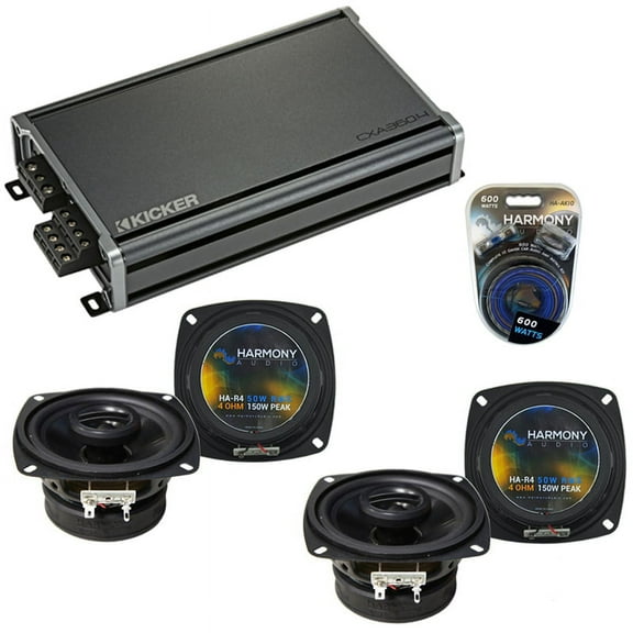 Fits Lexus SC 300/ 400 92-00 Speaker Replacement Harmony (2) R4 & CXA360.4 Amp