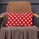 thumbnail image 5 of Fundas de almohada navideñas con lunares rojos y blancos, de felpa jacquard, para decoración navideña, para sofá cama o sala de estar., 5 of 6