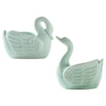 thumbnail image 2 of Shisuyan 2Pcs Ceramic Flowerpot Cartoon Swan Design Plant Pot Succulent Plant Holder, 2 of 8
