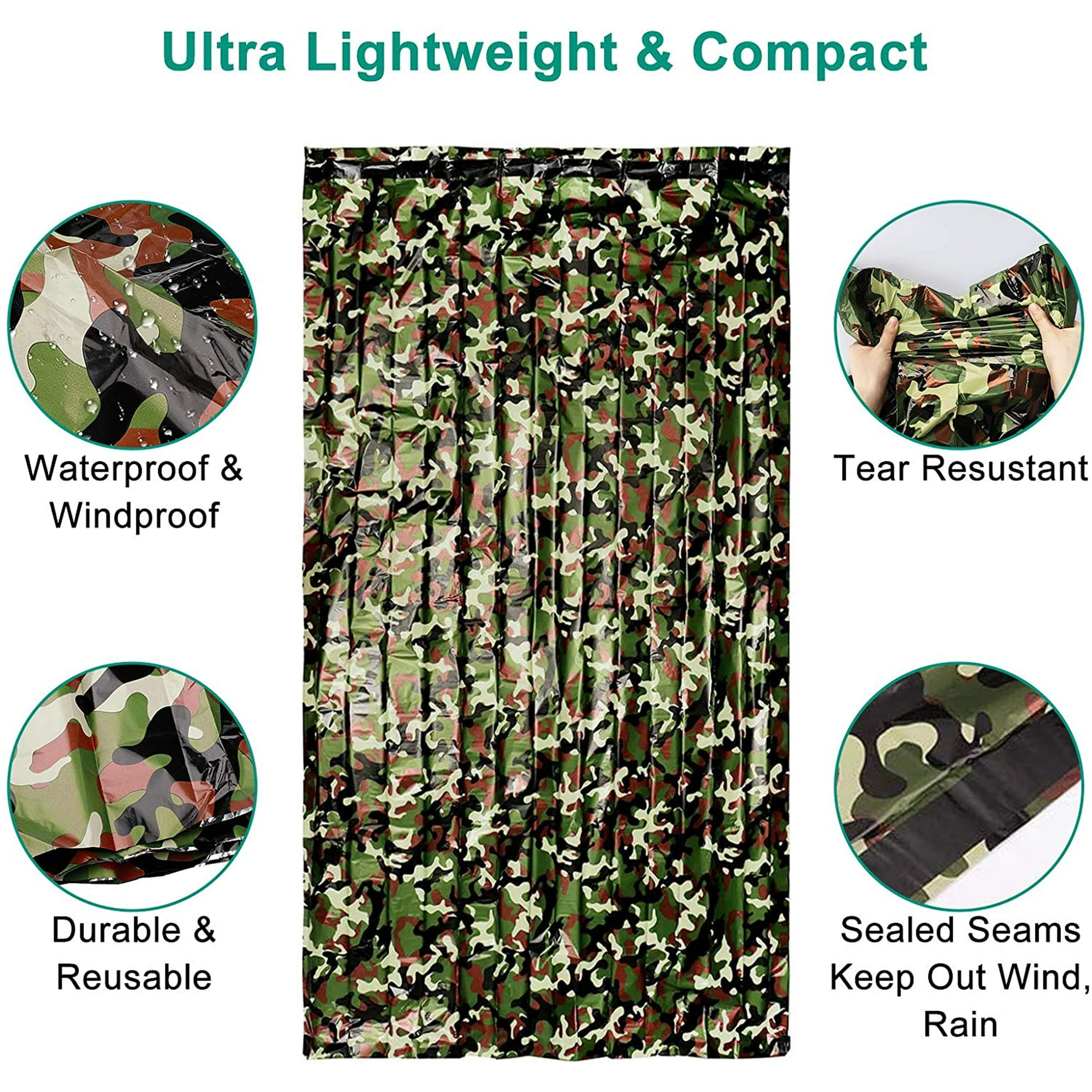 Sac De Couchage De Survie Thermique - Imperméable Et Ultra-compact Pour Urgence
