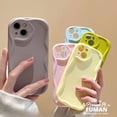 thumbnail image 2 of Carcasa Compatible Para Huawei P30 Pro Nova 10 9 SE 9 8 Funda Para Teléfono Crema Patrón De Onda Macarons Pareja Cubierta Trasera Móvil Piel Sensación Suave Líquido A Prueba De Golpes Fundas, 2 of 4