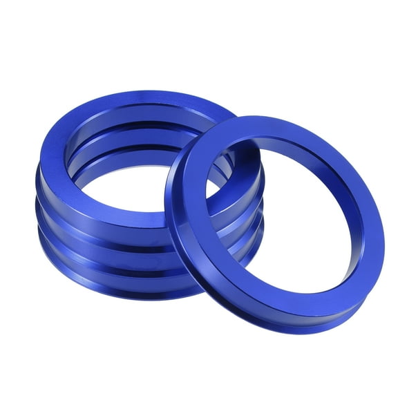Car Hub Centric Rings OD 73.1mm to ID 56.1mm Hub Centric Rings Wheel Bore Center Spacer Blue