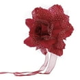 thumbnail image 2 of Iumwxz Rideaux Fleur de Pivoine Rideau à Clipser Dos à Nouer Panneau Occultant Rideaux Rouge, Vin Magasinage en Ligne, 2 of 5