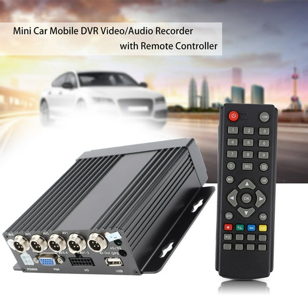 DVR MÓVIL DE MINI AUTOMÓVIL DE 4 Canales Con Control Remoto, Grabadora de video en tiempo real de 1080p