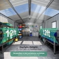 thumbnail image 6 of JULY'S SONG 10X12FT Outdoor Storage Shed, Metal Shed with Windows & Lockable Doors for Lawn, Black, 6 of 11