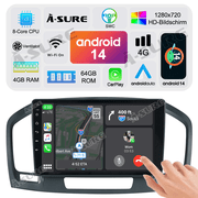 Asure 9" 4+64G Car Stereos For Opel Vauxhall Insignia (2008-2012) with Android Auto and CarPlay Radio/BT 5.0/Navigation