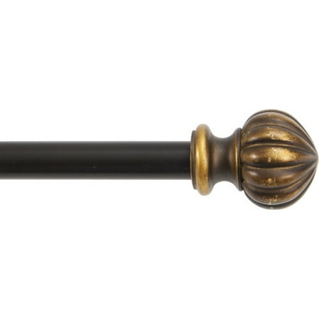 Better Homes and Gardens 48" to 84" Curtain Rod Set, Oil-Rubbed Bronze