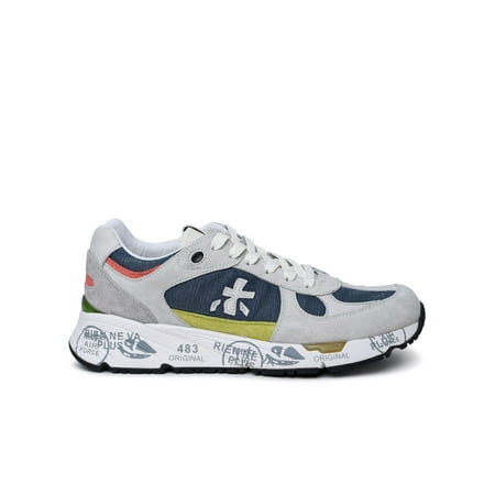 

Premiata Man Premiata Mase Sneakers In Leather And Multicolor Fabric
