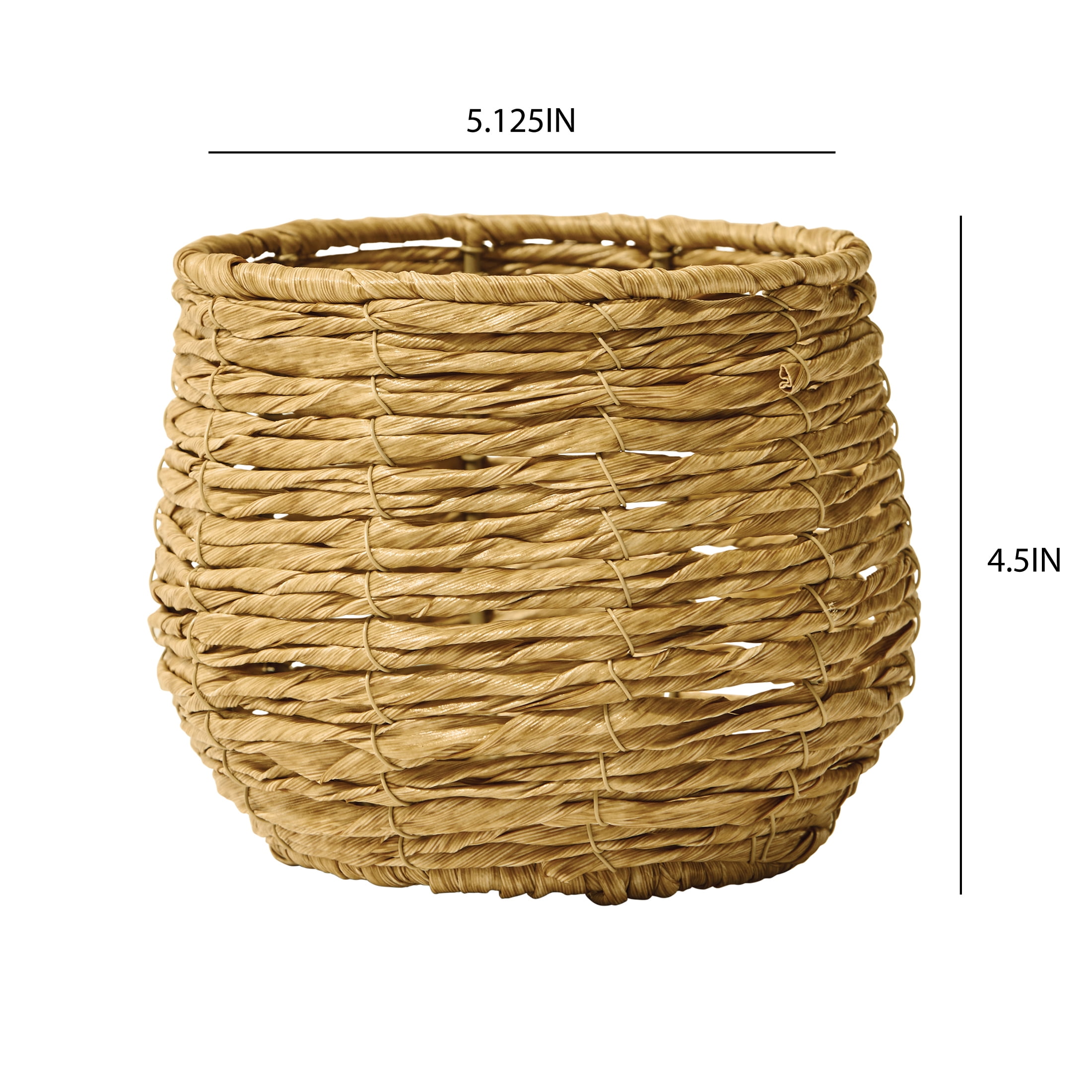 Better Homes & Gardens 5" Woven Faux Seagrass Vase