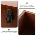 thumbnail image 5 of COOPHYA Jewelry Storage Box With Lock 1Pack 12.77x9.43x4.72in, 5 of 8