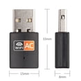 thumbnail image 5 of Tarjeta de red inalámbrica USB de banda dual AC600M, miniadaptador de recepción WIFI externo de 5 g y 2,4 g con chip 8811, 5 of 5
