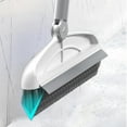 thumbnail image 2 of Cepillo para fregar pisos con mango largo, cepillos de limpieza para azulejos de sala de estar y bañera Gris Blanco 92cm, 2 of 7