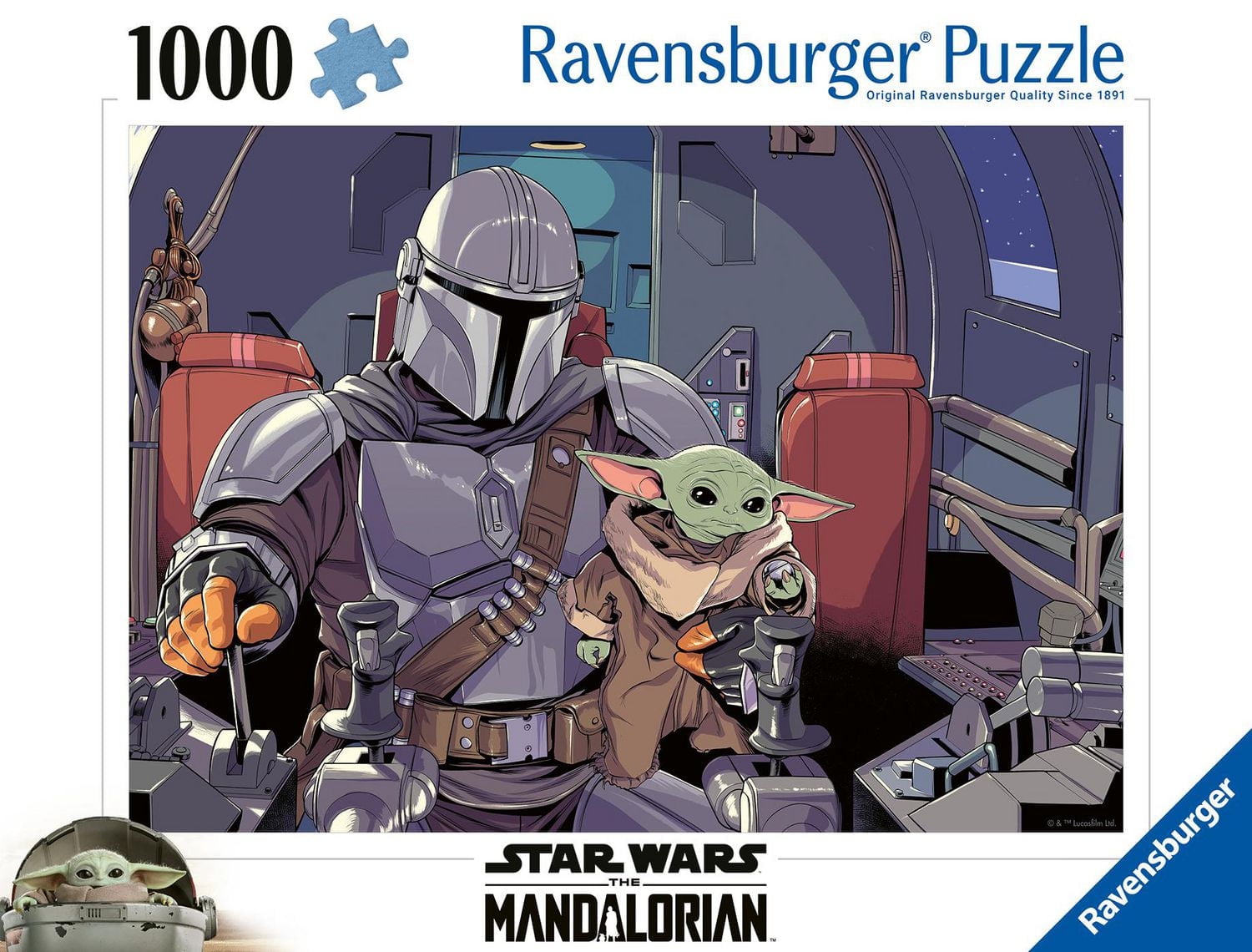 Ravensburger Le Mandalorien Puzzle Puzzle de collection de 1000 pièces