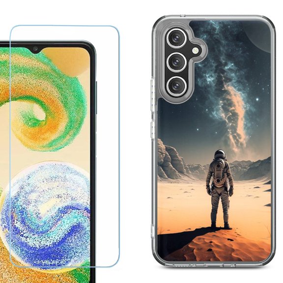 Phone Case for Samsung Galaxy S26 5G, with Screen Protector, by OneToughShield - Astronaut Milkyway