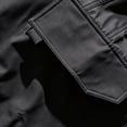 thumbnail image 5 of Men’s Multi Pocket Straight Cargo Pants Drawstring Stretch Loose Casual Outdoor Polyester Trousers S-XL 1 Pack, 5 of 8