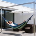 thumbnail image 4 of Horivan Outdoor Swing Hammock Canvas Wide Strap Suspension Kit For Camping Backyard Relaxation, 4 of 6