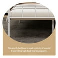 thumbnail image 4 of Caxkun King Size Classic Metal Platform Bed Frame Steel Slat Support, White, 4 of 6