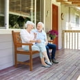 thumbnail image 7 of VINGLI Outdoor Bench Porch Bench, 47" Garden Bench Outdoor Wood Bench Patio Bench Entryway Bench for Yard Park, 800lb Capacity, 7 of 7