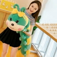 thumbnail image 5 of Cute Caterpillar Wiggler Worm Sleeping pillow insserts Doll Plush Toy Stuffed Animal for Birthday girls and boys Child Bedtime Kids Green, 5 of 8