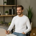 thumbnail image 6 of INGEAR Men's Ultra Soft Casual Base Layer Long Sleeve T-Shirt - Crewneck, Lightweight Polyblend Jersey, 6 of 7