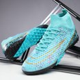 thumbnail image 3 of Zapatos de fútbol profesionales para hombre y mujer, botas de entrenamiento cómodas, transpirables, con pinchos largos, para interior y exterior, novedad, 3 of 5