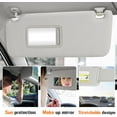 thumbnail image 3 of Car Sun Visor Left Driver & Right Passenger Side With Makeup Mirror For 2010-2023 Toyota 4Runner Replace 74320-35A91-B1 74310-35B01-B1-Main driver-left-grey, 3 of 6