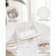 thumbnail image 3 of Clear Zippered Leather TSA Approved Transparent Makeup Bag for Travel Essentials Medium Size, 3 of 5