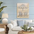 thumbnail image 3 of Stupell Industries Coastal Umbrella & Chairs Drawing Canvas Art, 24 x 30, by Patti Bishop, 3 of 8