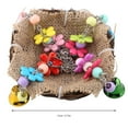 thumbnail image 4 of Toy With Bells, Rattan Bird Swing Standing Perch Toy With Bells Hanging  Toy Bird Rattan , For Pets Animals, 4 of 8