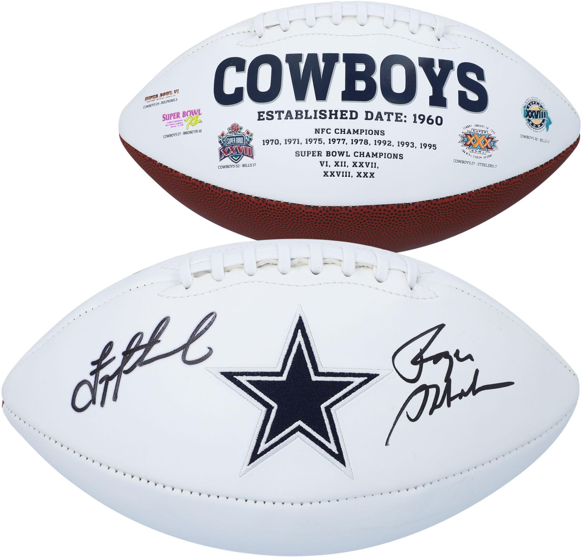 dallas cowboys autographed football