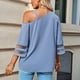 thumbnail image 4 of Blusa de un hombro Nikou Mujer con tiras de metal, 4 of 9