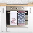 thumbnail image 3 of God Bless Ameica Patriotic Stars 4th of July Kitchen Towels Dish Towels, Memorial Day 18x26 Inch Decoration Hand Towels Set of 2, 3 of 6