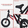 thumbnail image 4 of EuKer 12" Balance Bikes for Toddlers, Bicycle Training with Adjustable Seat for Boys and Girls, Black, 4 of 8