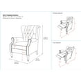 thumbnail image 6 of Novogratz Harmony Pushback Recliner, Charcoal, 6 of 7