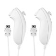thumbnail image 1 of 2-Pack Nunchuk Controllers for Wii, Remote Nunchuk Joystick Game Controllers Compatible with Nintendo Wii and Wii U Vide, 1 of 5