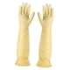 thumbnail image 3 of 3x Guantes de Limpieza para Lavar Platos Alargados de 45 Cm para El Hogar, Impermeables, Suaves, Antideslizantes, Fáciles de Usar, Prácticos Guantes D 3 piezas, 3 of 8