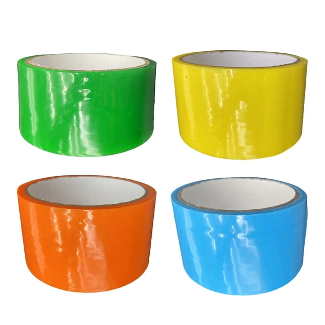 Cintas de Bolas Adhesivas Divertidas en 4 Colores, Bolas Multicolores DIY Adhesivas de 6cm de Ancho para Adultos, Juguetes Sensoriales Relajantes, Sum
