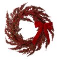 thumbnail image 2 of Christmas Home Decor With Berry-adorned Bow-tied Wreath, 2 of 5