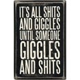 thumbnail image 1 of Primitives by Kathy 28599 Classic Box Sign, 3" x 4.5", Until Someone Giggles, 1 of 1
