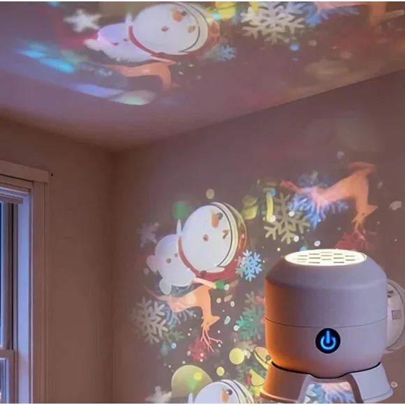 Luz de proyección LED giratoria dinámica, luz de proyección giratoria colorida, Navidad