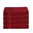 thumbnail image 3 of 4 Pack Turkish Hand Towel, Extra Absorbent, Luxuries Towel Collection by Melissa Linen, Dark Red, 3 of 7