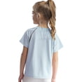 thumbnail image 2 of inlzdz Kids Girls Boys Athletic Shirts Dry Fit Short Sleeve Sports T-Shirts Activewear Tees Tops for Light Blue 130, 2 of 6
