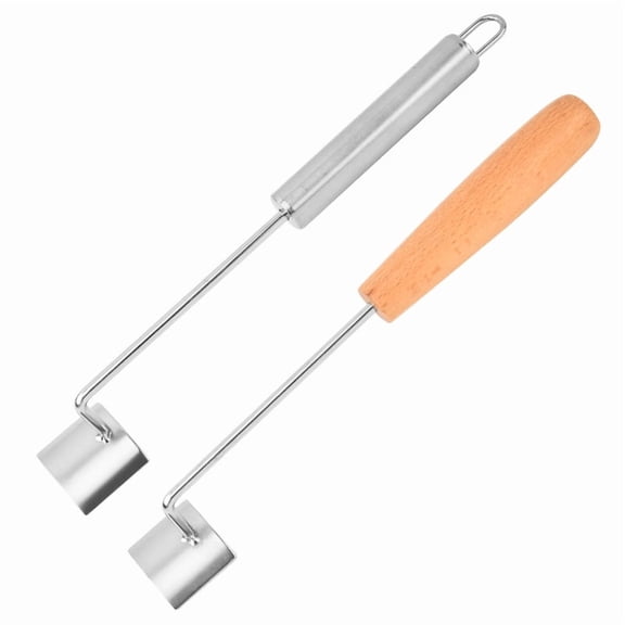 2 pack Corn Peeler for Corn on The Cob, Corn Peeler, Corn Cutter, Corn on the Cob Remover Long Handle Stainless Steel Corn Stripping Tool Suitable for Home Kitchen Indoor Dining
